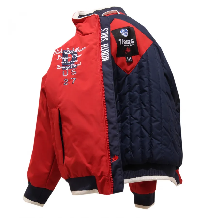 3228T giacca bimbo NORTH SAIL TIGER piumino rosso jacket kid