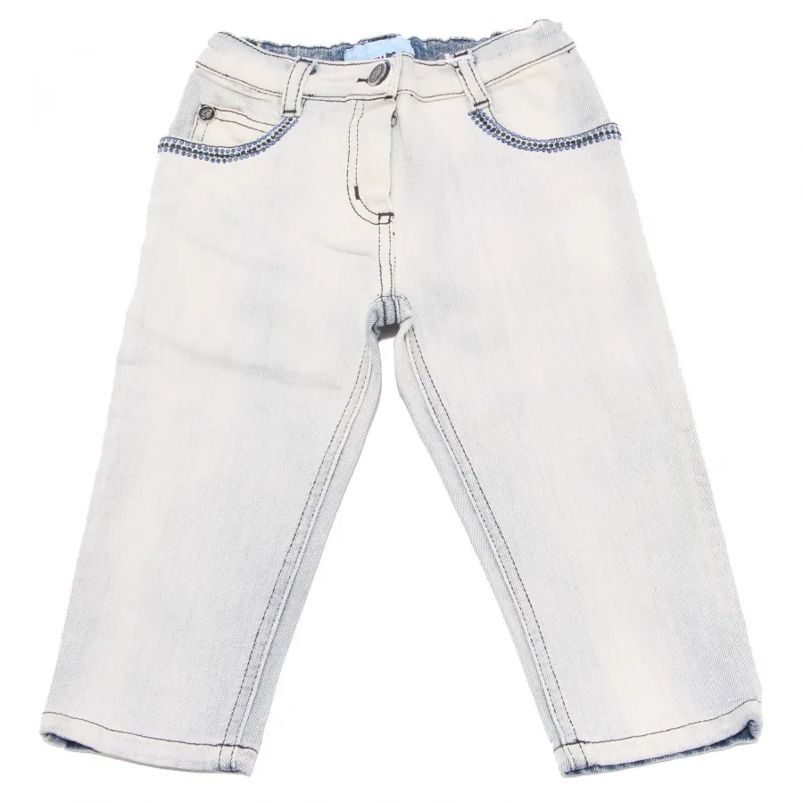 3717V jeans bimba BLUMARINE BABY denim delave' trouser girl kid