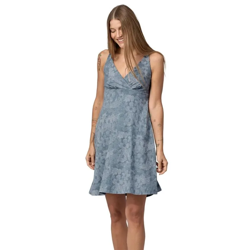 Abito Patagonia Donna W's Amber Dawn Dress (Incanalare la primavera: Light Plume Grey)