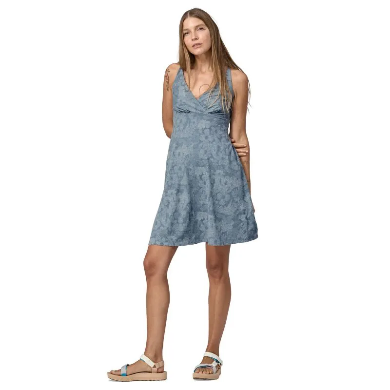 Abito Patagonia Donna W's Amber Dawn Dress (Incanalare la primavera: Light Plume Grey)