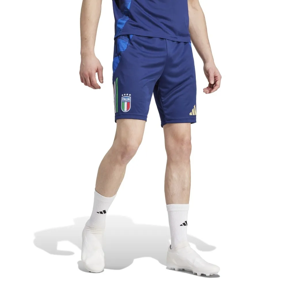 ADIDAS Pantaloncini Calcio Italia Downtime Blu Azzurro Uomo