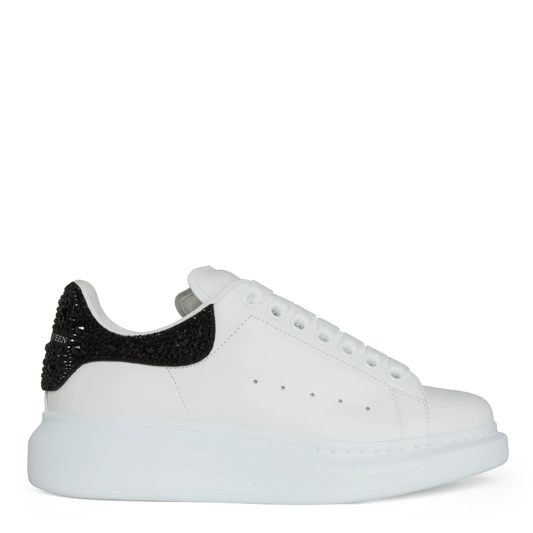 ALEXANDER MCQUEEN  Sneakers oversize in pelle bianca