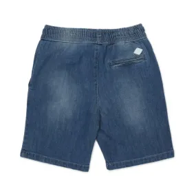 Bermuda Di Jeans Blu Medio Con Coulisse Bambino