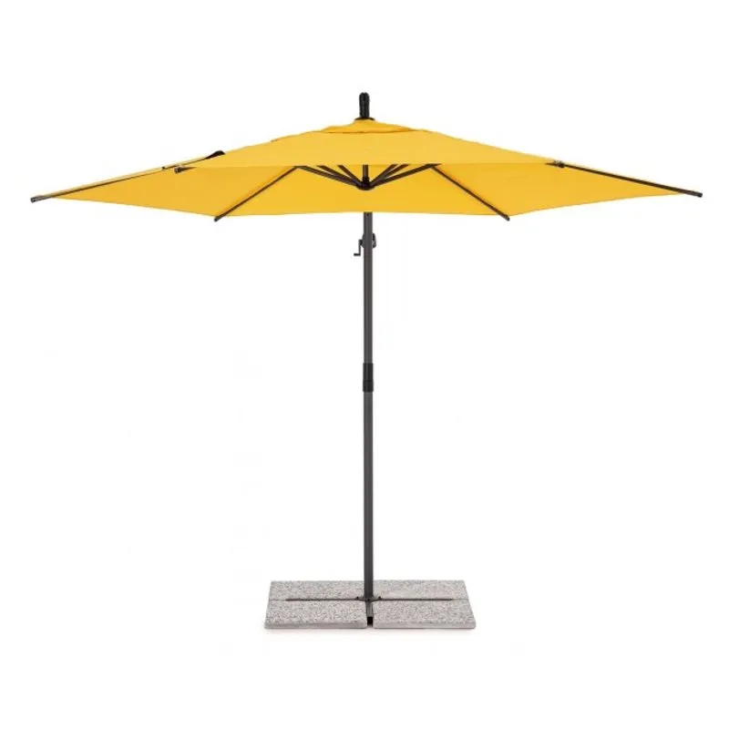 Bizzotto outdoor Ombrellone braccio Tropea 3m antracite/mimosa