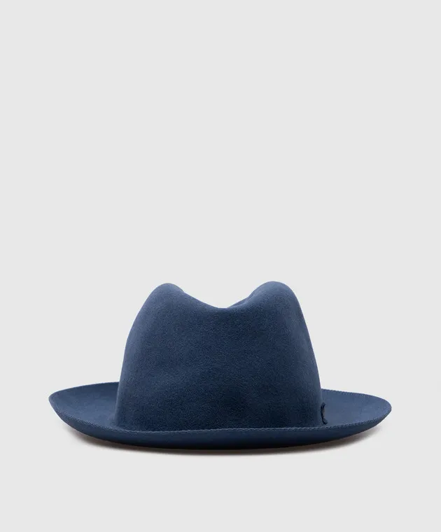 Borsalino Cappello blu con logo 390330M