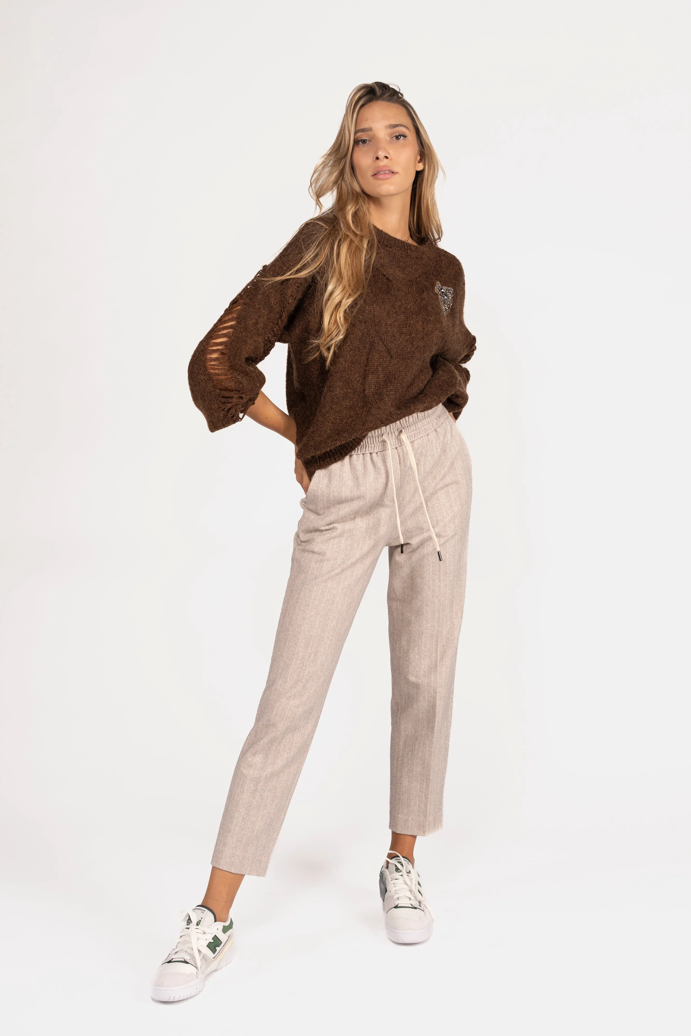BRAND UNIQUE MAGLIA TRECCIA