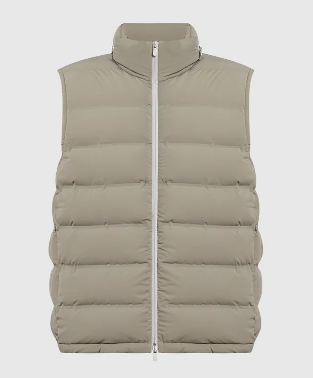 Brunello Cucinelli Gilet in piumino verde MM4031940