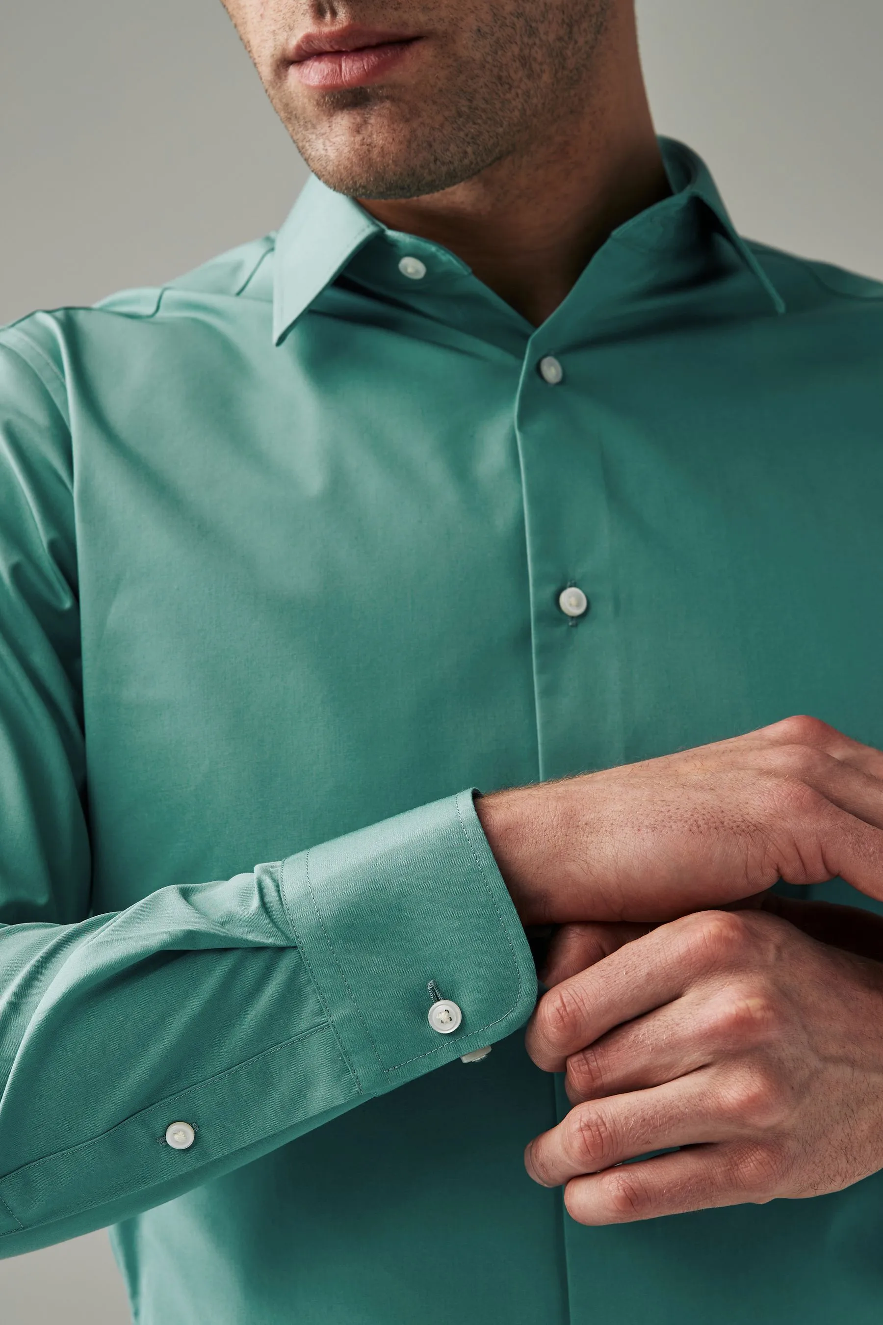 Camicia easy care a polsino singolo    