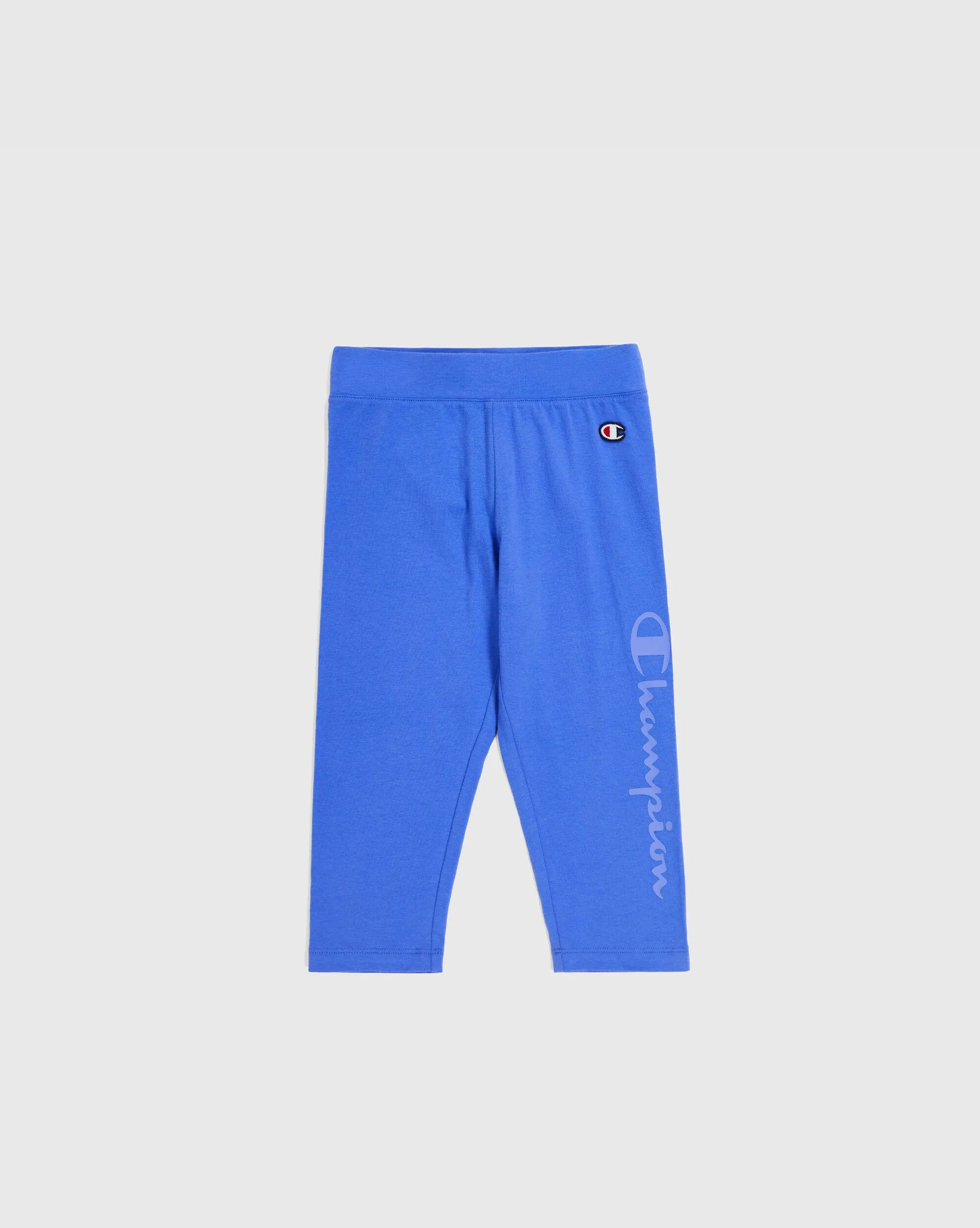 Champion Leggings 3/4 Stretch Athletic Jersey Blu Bambina