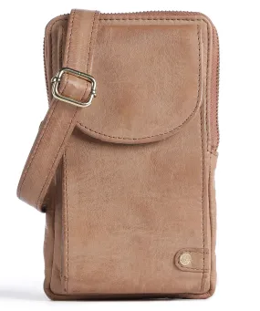  Depeche Golden Chic Borsetta porta cellulare pelle a grana fine marrone chiaro  