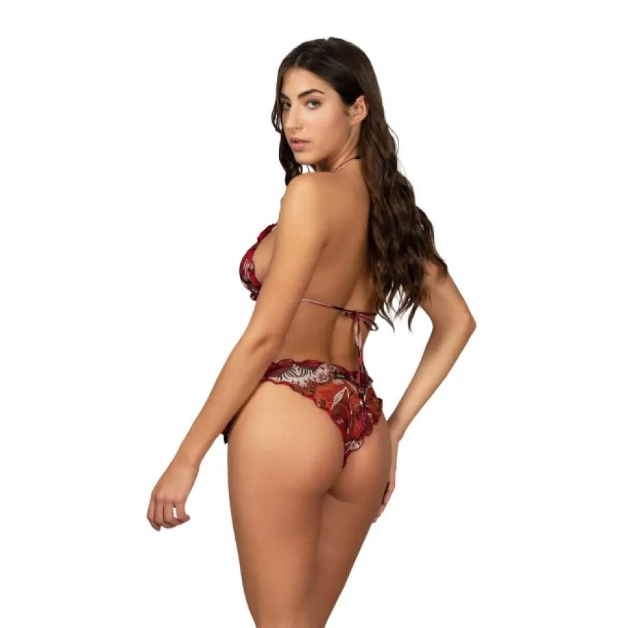 Effek Bikini Triangolo E Slip Nodi Brasiliano Regolabile Frou Frou Rough