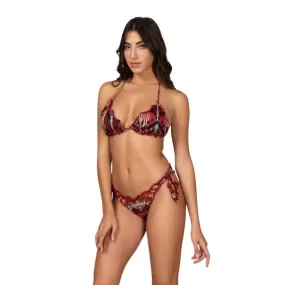 Effek Bikini Triangolo E Slip Nodi Brasiliano Regolabile Frou Frou Rough