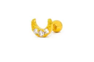 Eleganti mini orecchini, colore oro