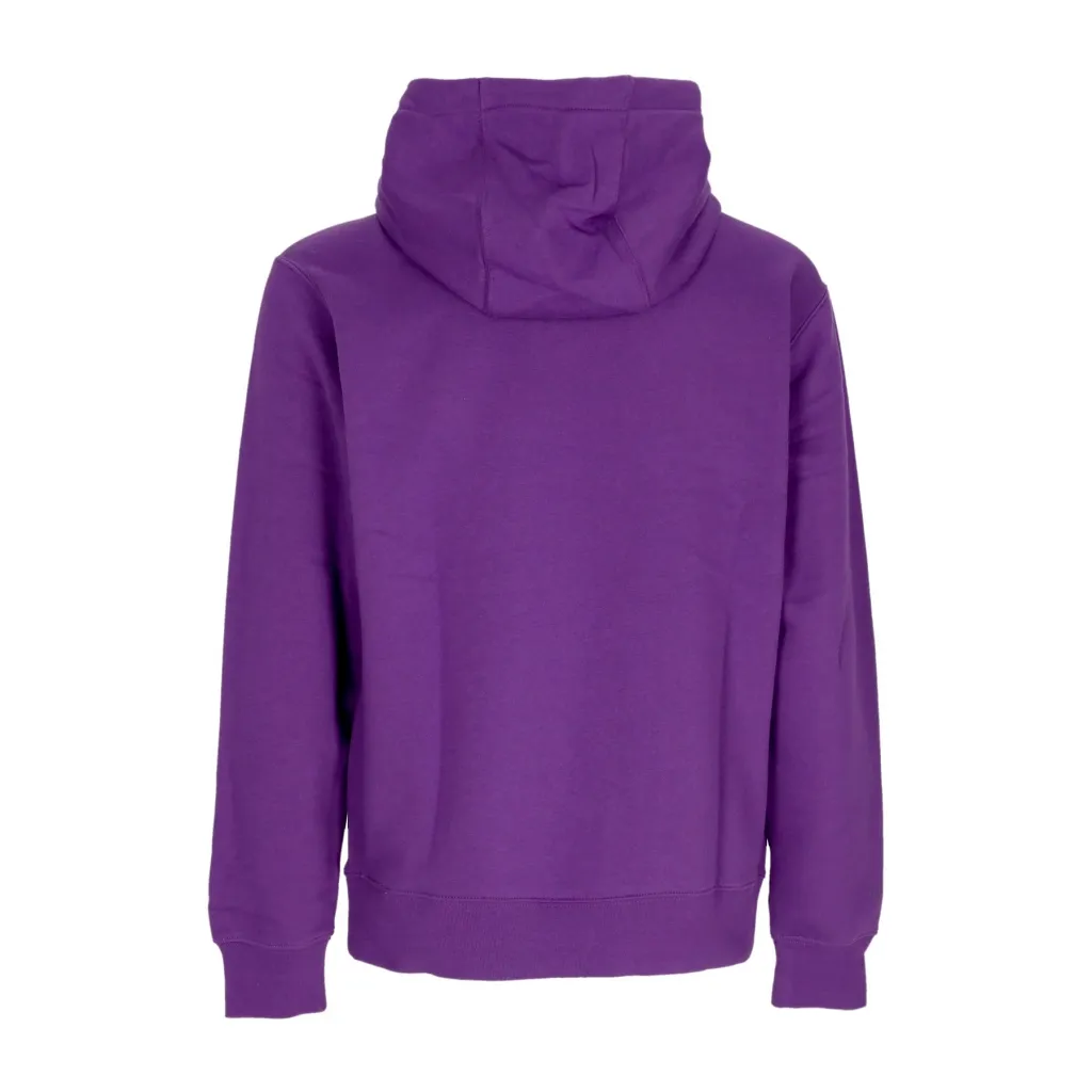 felpa cappuccio uomo club hoodie pullover basketball PURPLE COSMOS/PURPLE COSMOS/WHITE