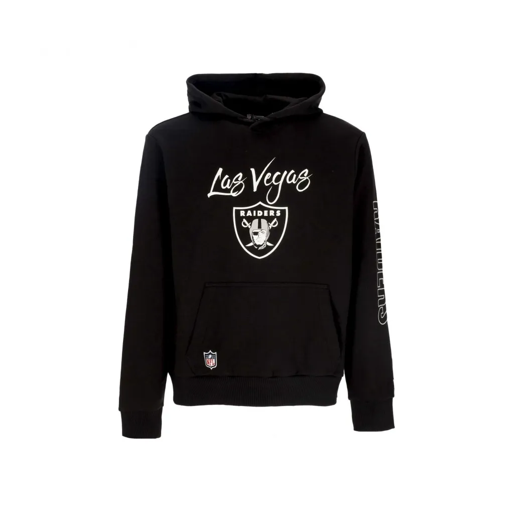 felpa cappuccio uomo nfl script hoodie lasrai BLACK/WHITE