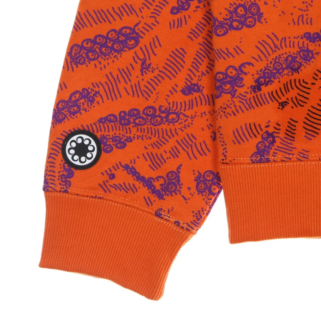 felpa cappuccio uomo sci-fi hoodie ORANGE