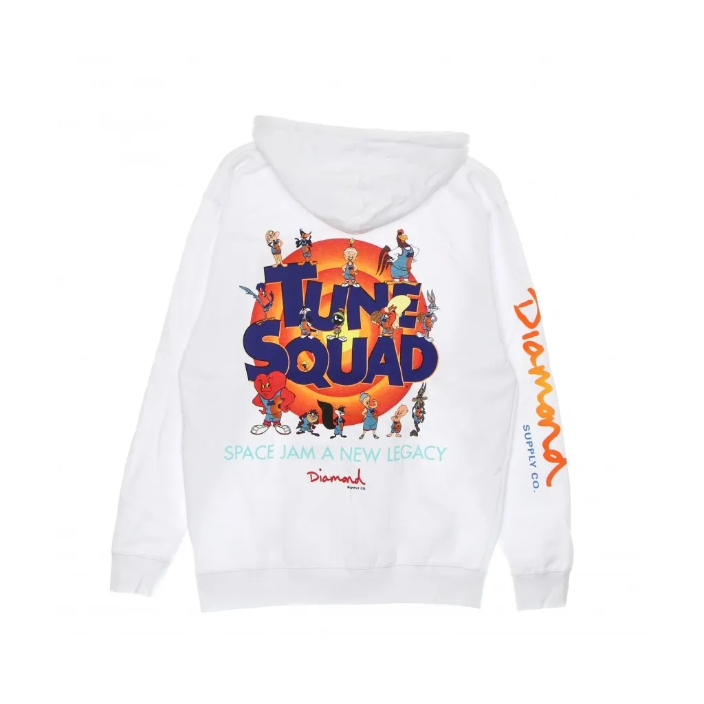 felpa cappuccio uomo the new legacy hoodie x space jam 2 WHITE