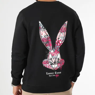 Felpa girocollo Bugs Bunny Graff Rosa Nero