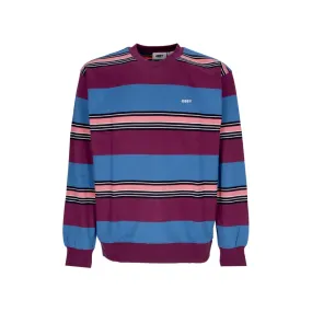 felpa girocollo uomo ender stripe crew specialty fleece BEETROOT MULTI