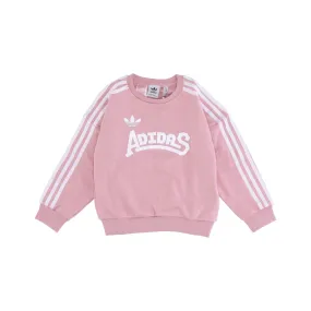 Felpa Leggera Girocollo Ragazza Graphic Crewneck Wonder Mauve/white