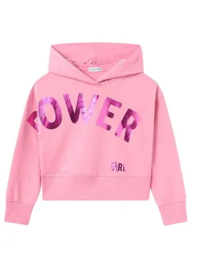 Felpa Mayoral Cappuccio Rosa per Bambina