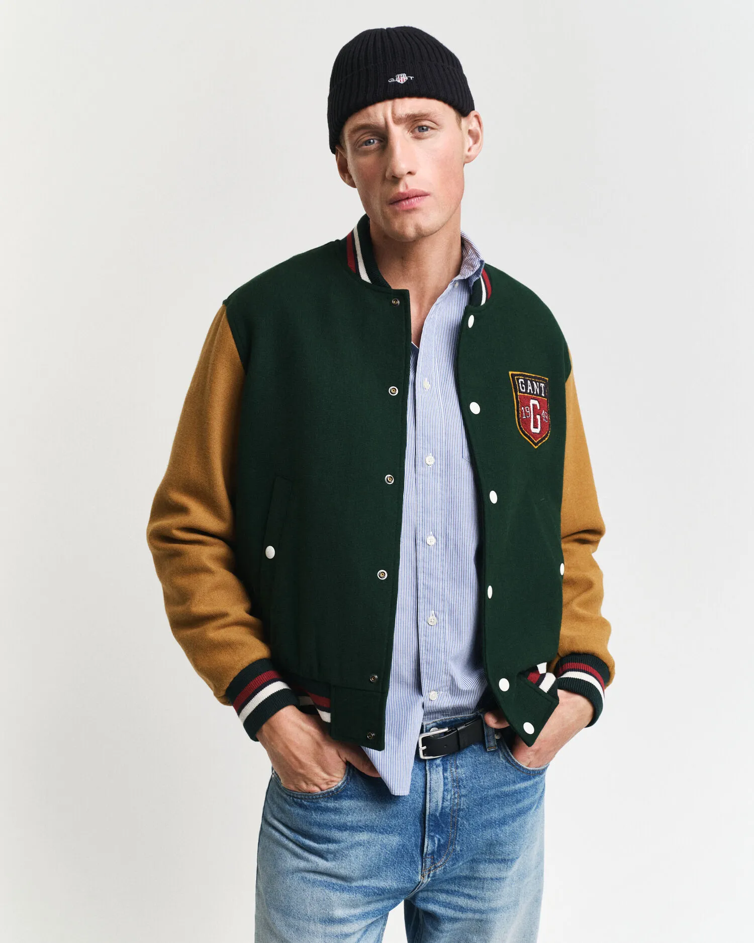 GANT Varsity Jacket in misto lana    