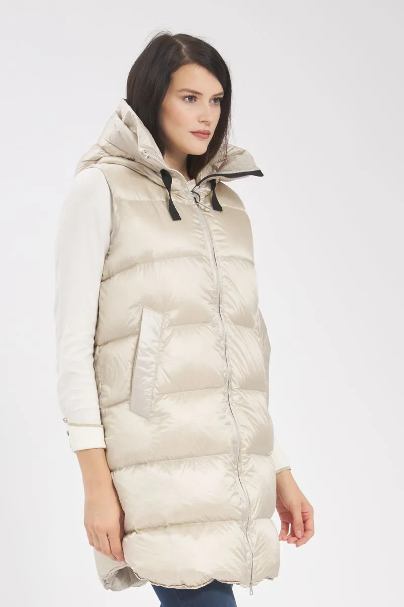 Gilet Donna Beige