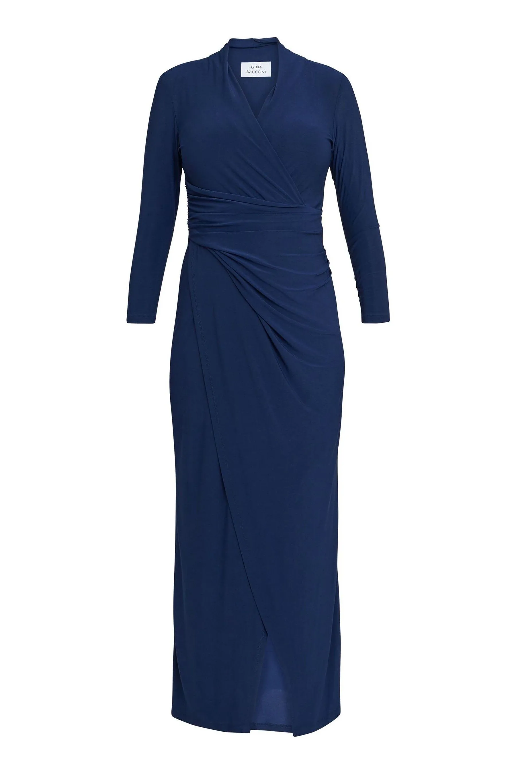 Gina Bacconi Blu - Hilary - Abito maxi a portafoglio in jersey