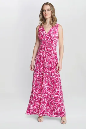 Gina Bacconi Rosa - Lillian - Abito maxi in jersey