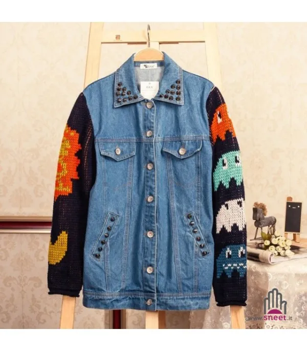 Giubbino in jeans Pacman