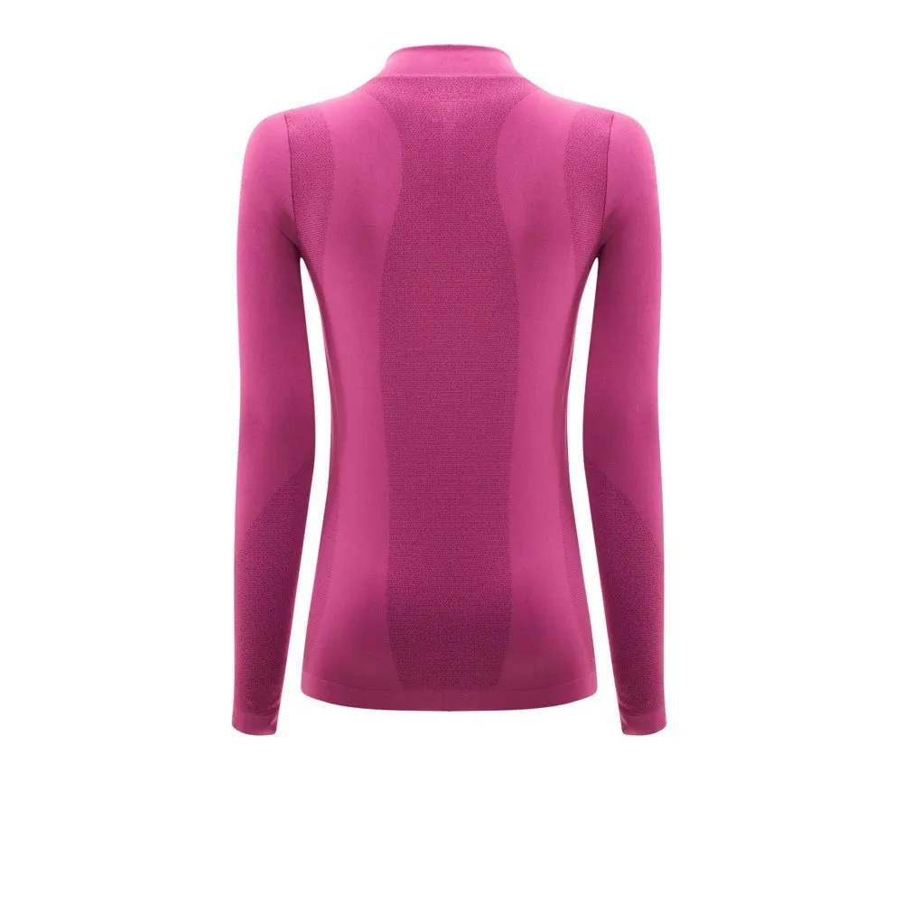 Higher State Seamfree per donna Manica lunga Maglia con mezza cerniera