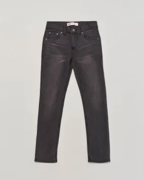Jeans 512 lavaggio nero stone washed tapered 10-16 anni