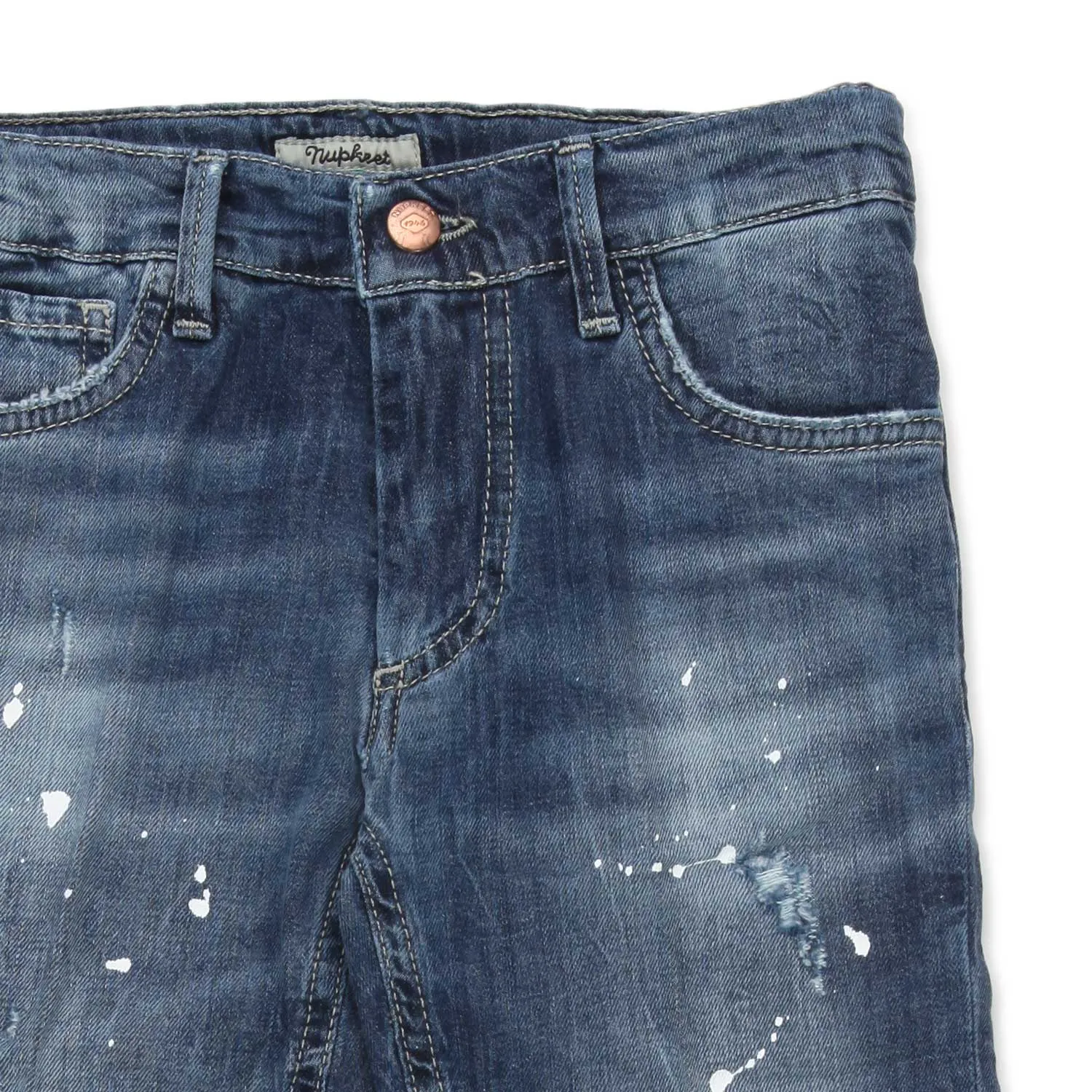 Jeans Blu Scuro Stone Washed Bambino E Teen