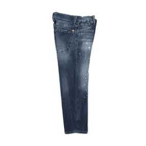 Jeans Blu Scuro Stone Washed Bambino E Teen