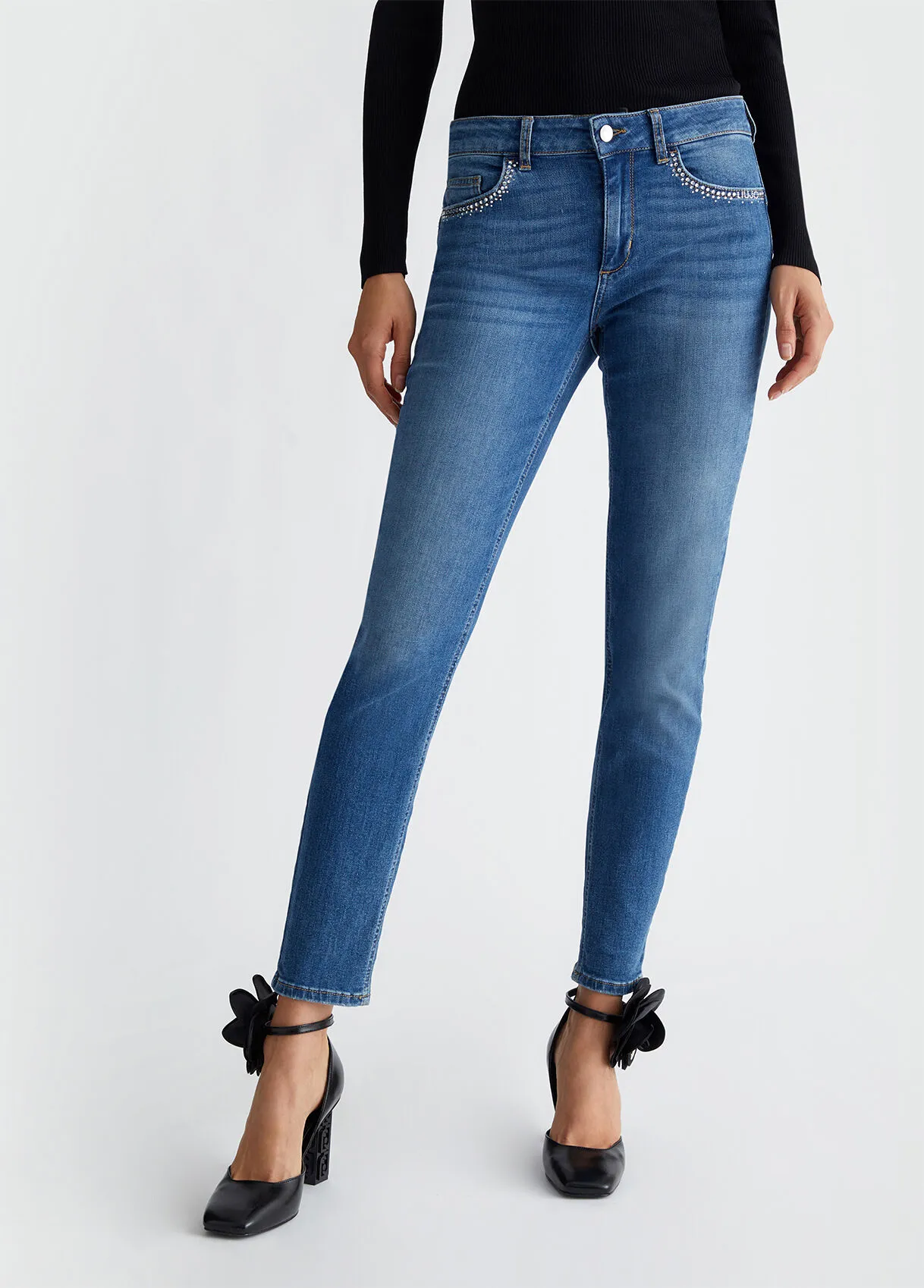 Jeans skinny bottom up
