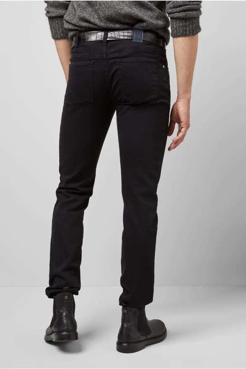 Jeans slim fit black denim stretch bio m5 by meyer