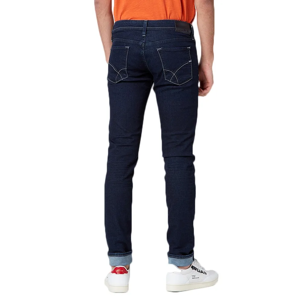 Jeans Uomo Gas Skinny Elasticizzati Sax Zip WK08 - 351177030789_WK08