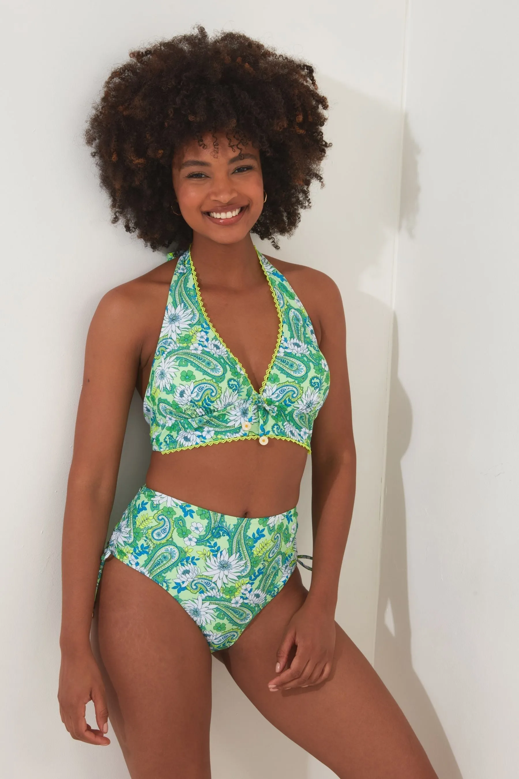 Joe Browns - slip bikini a vita alta con Floreale vivaci