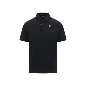 K-way Polo In Jersey Di Cotone Stretch Blu