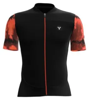 LeBram Ventoux Élément Short Sleeves Jersey Orange Black