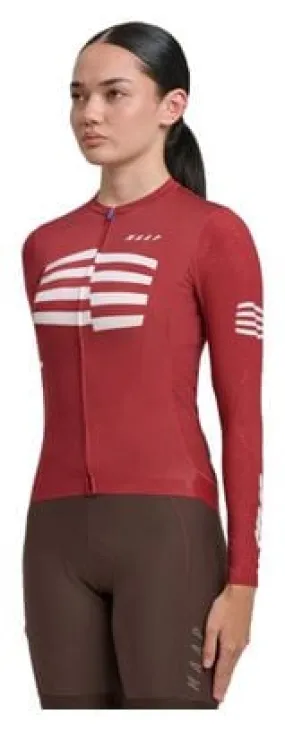 Maap Sphere Pro Hex 2.0 Scarlet Red M Long Sleeve Jersey