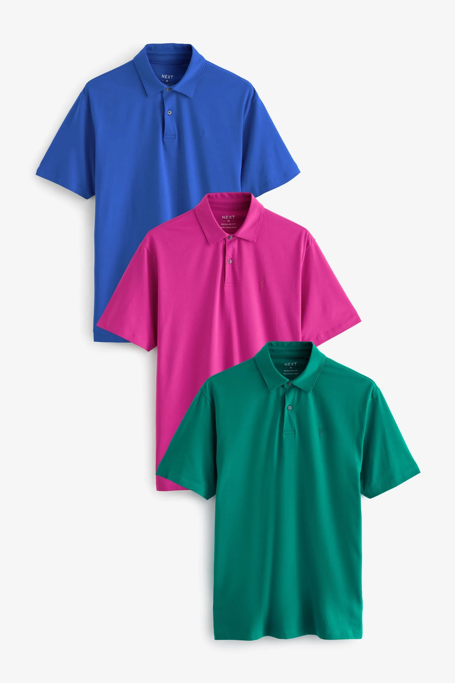 Maniche corte Polo Jersey Confezione da 3    
