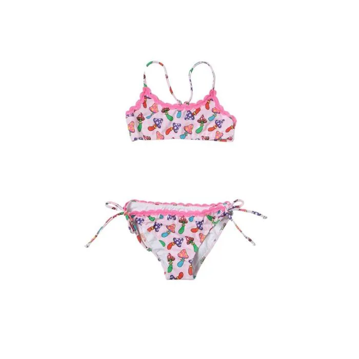 Mc2 Saint Barth Bikini Bralette Con Stampa Funghi