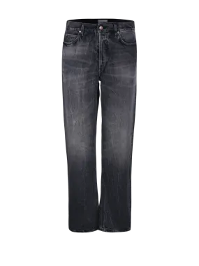 MEN HAIKURE BLACK COTTON BLAKE SPIDER JEANS