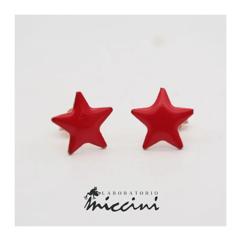 Orecchini Stelle Rosse