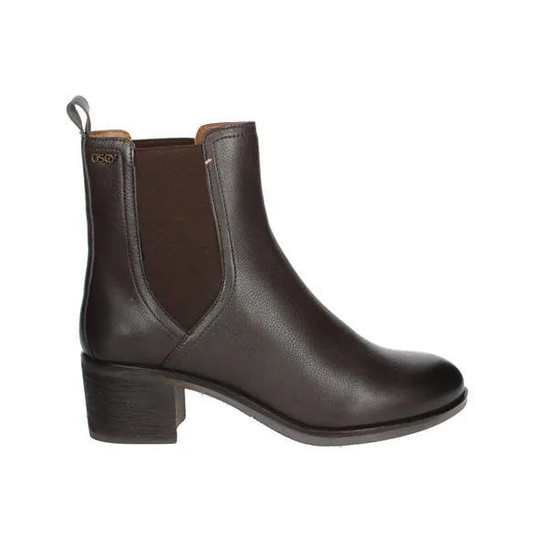 OSEY  STIVALETTI TACCO TR0109 MARRONE