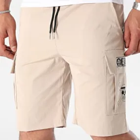 Pantaloncini Cargo beige con logo