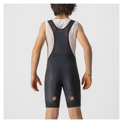 Pantaloncini con bretelle per bambini Castelli Competizione Nero