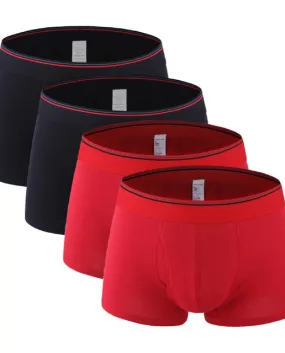 Pantaloncini da boxer da uomo di nuova qualità in cotone di marca Moda uomo intimo maschile mutandine di grandi dimensioni 4 pez