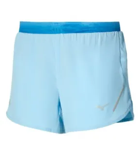 Pantaloncini da corsa da donna Mizuno Premium Aero 4' Short WOS (Ceruleo)